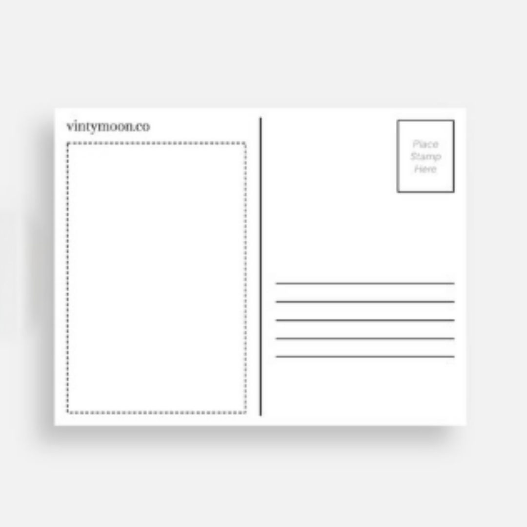 Vinty Moon Postcard