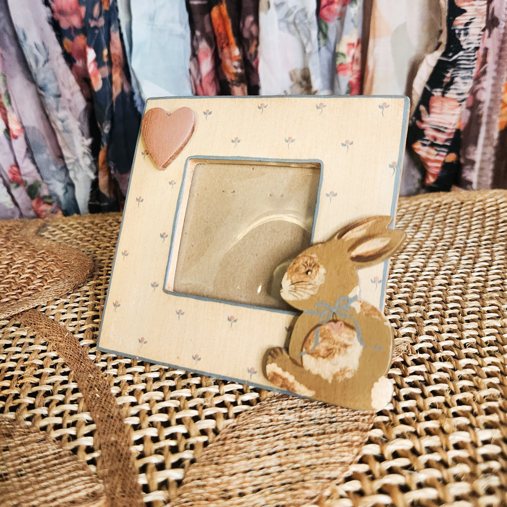 1985 Wooden Bunny Frame