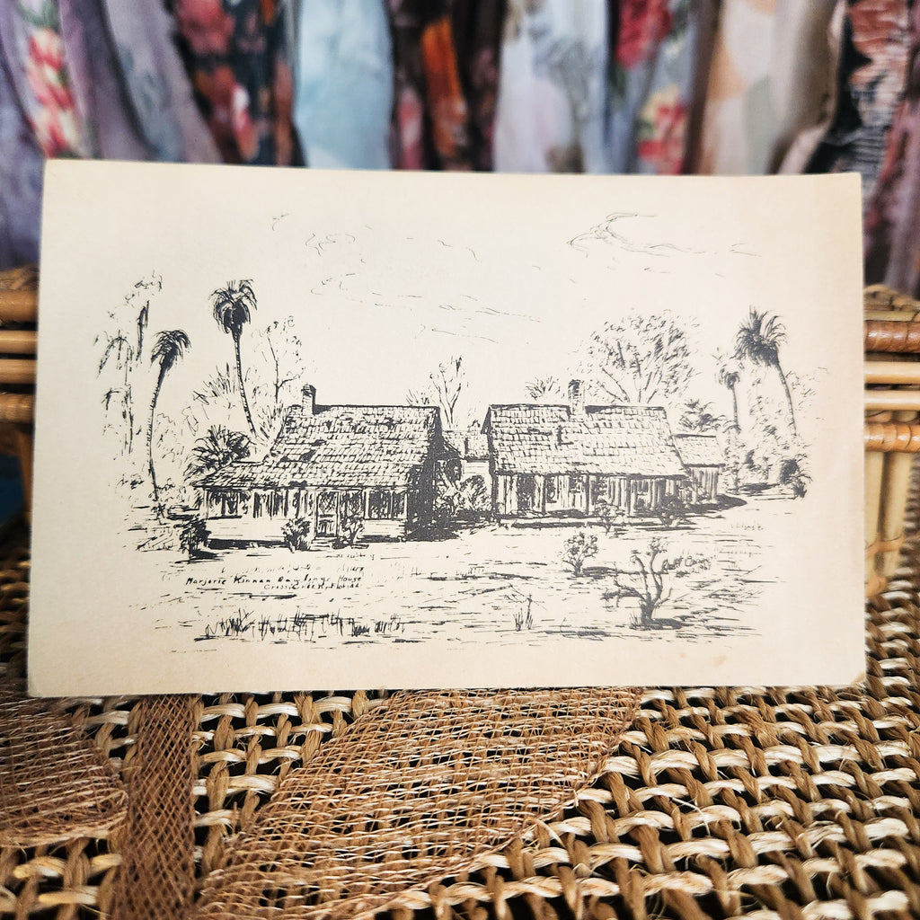 1947 St. Augustine Oldest Wooden School House Guide & 1980s Postcard