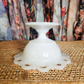 Anchor Hocking Lace Edge Milk Glass Compote