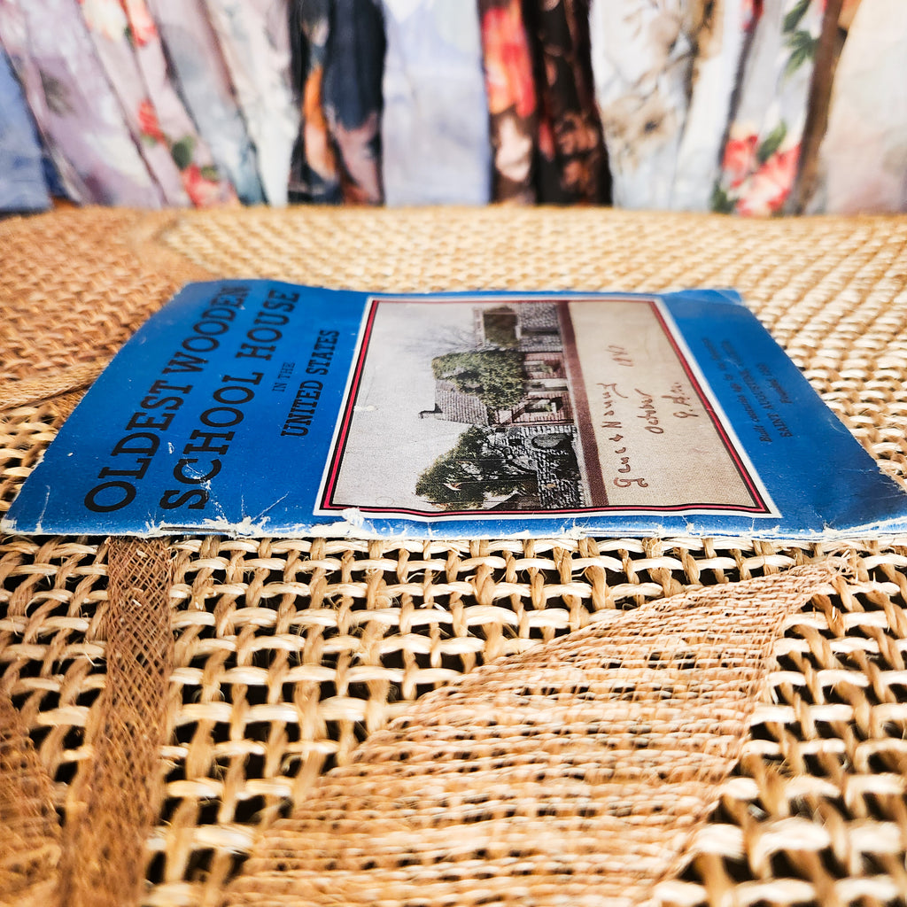 1947 St. Augustine Oldest Wooden School House Guide & 1980s Postcard