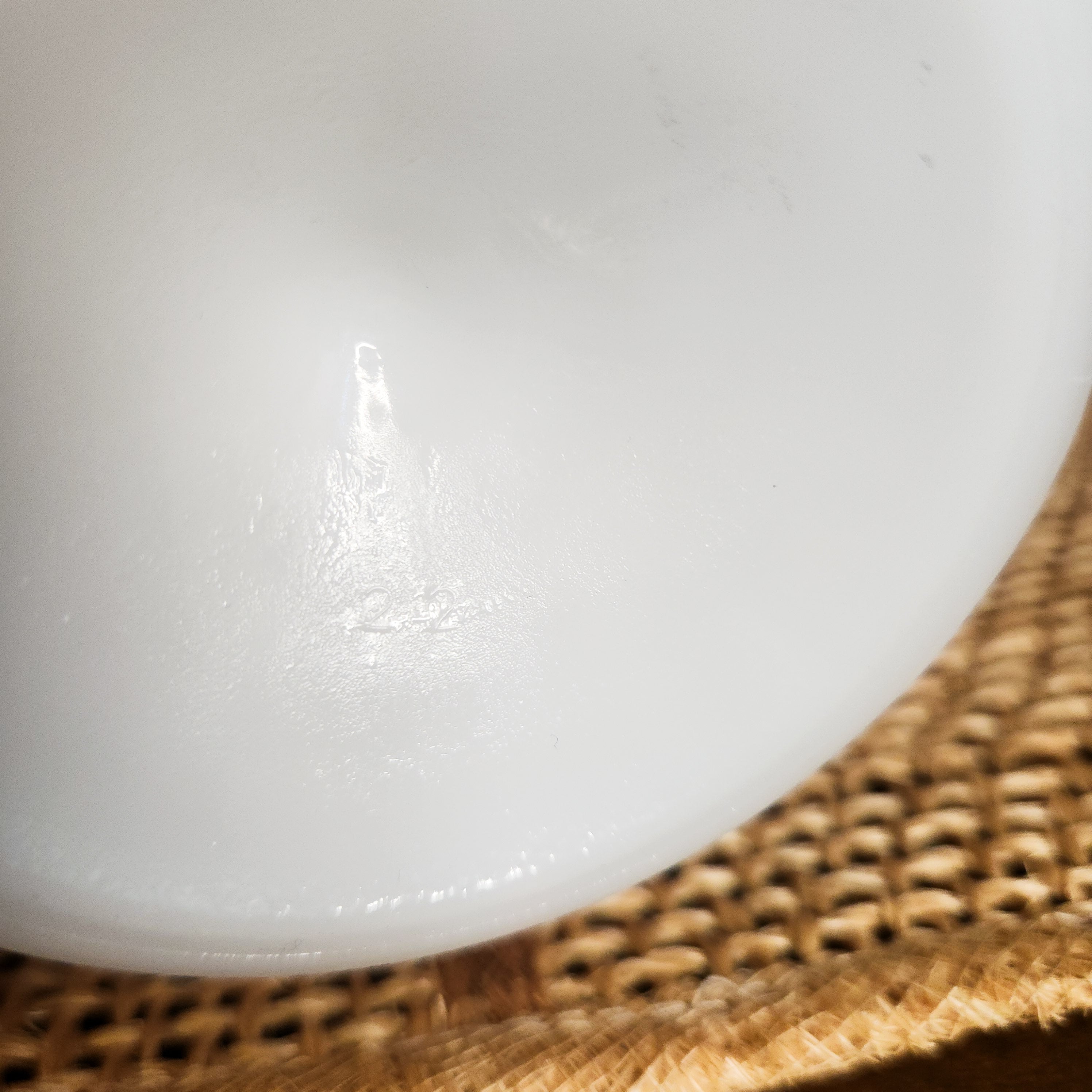 Anchor Hocking Lace Edge Milk Glass Compote