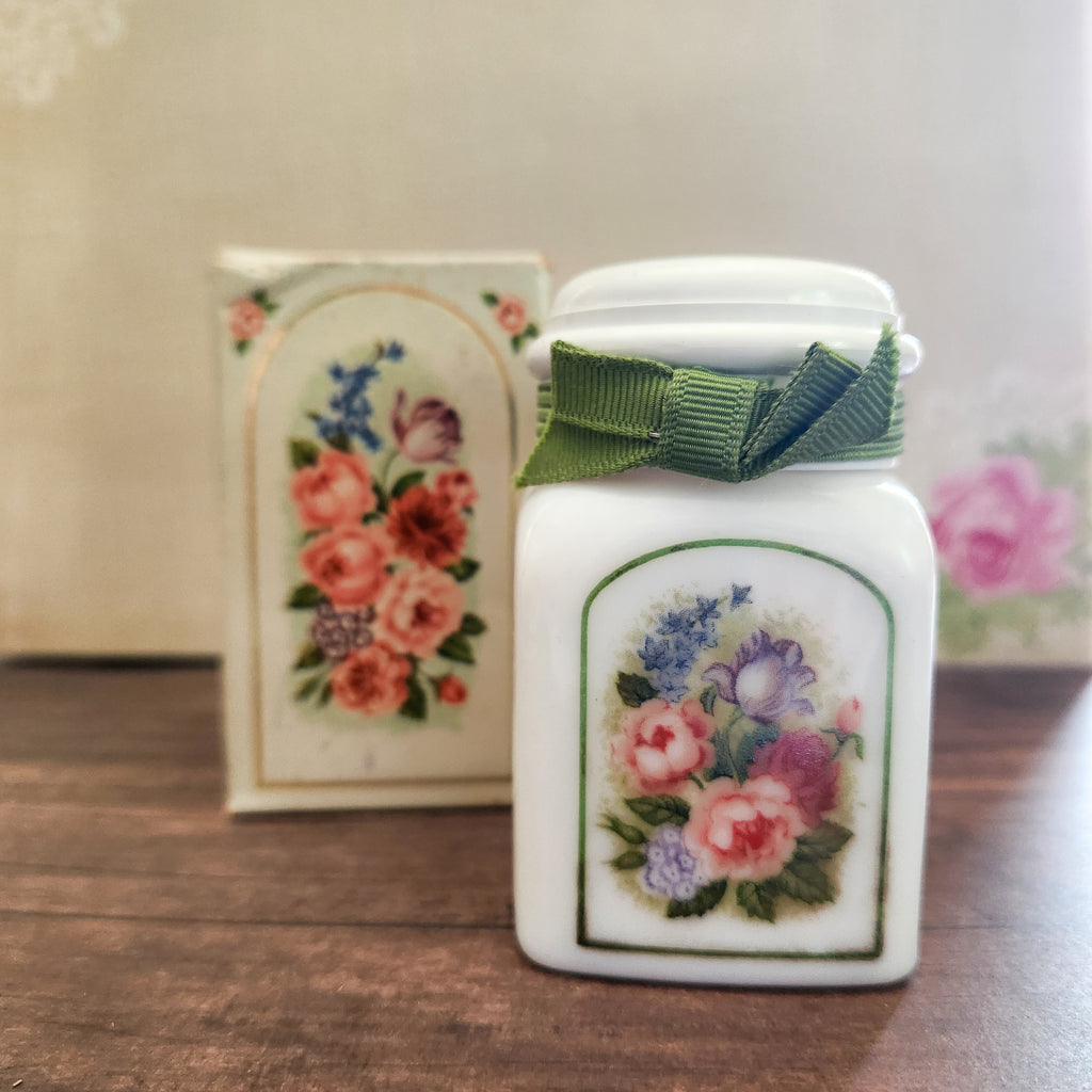 Vintage 80's "Country Garden" Powder Bottle by Avon