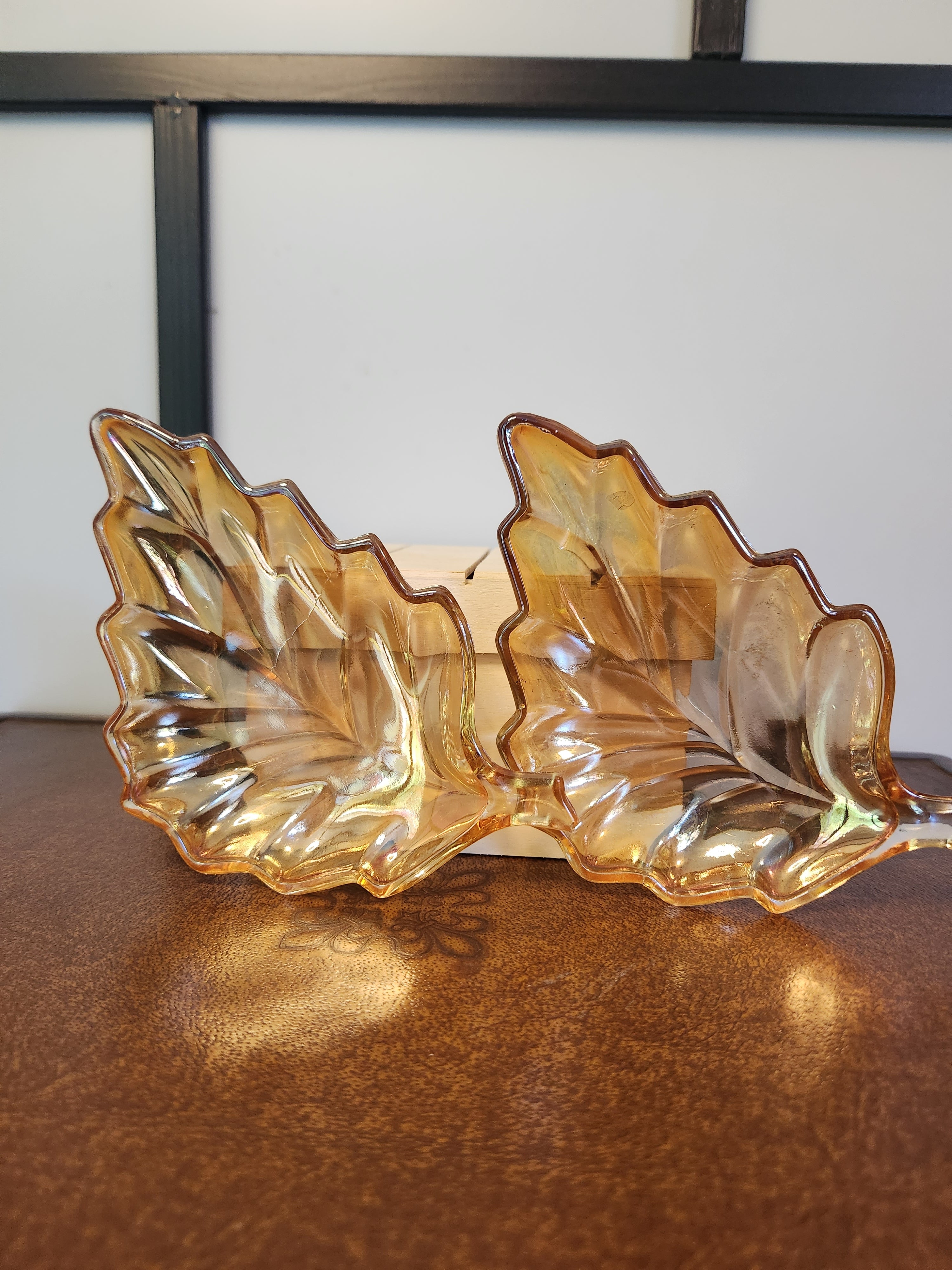 Marigold Leaf Dishes Set of 2